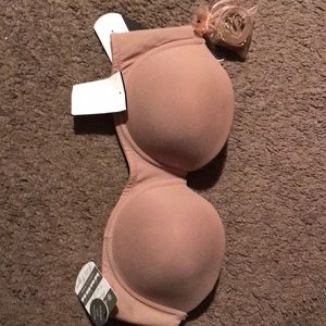 This bra is an Hourglass Convertible Balconette. Color is Mocha,size is 38C.